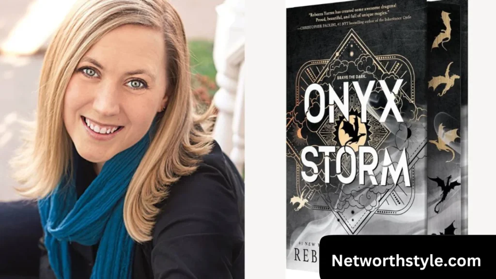 Rebecca Yarros With Her Upcoming Book Onyx Storm